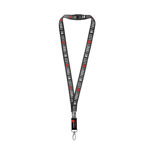 LWF Lanyard - Black - Poppyscotland