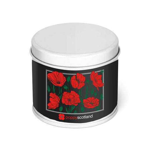 Poppy Pattern Candle