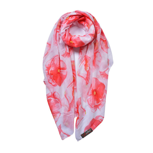 Poppy Print Scarf
