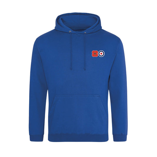 RAF Hoodie - Royal Blue - Front - Poppyscotland