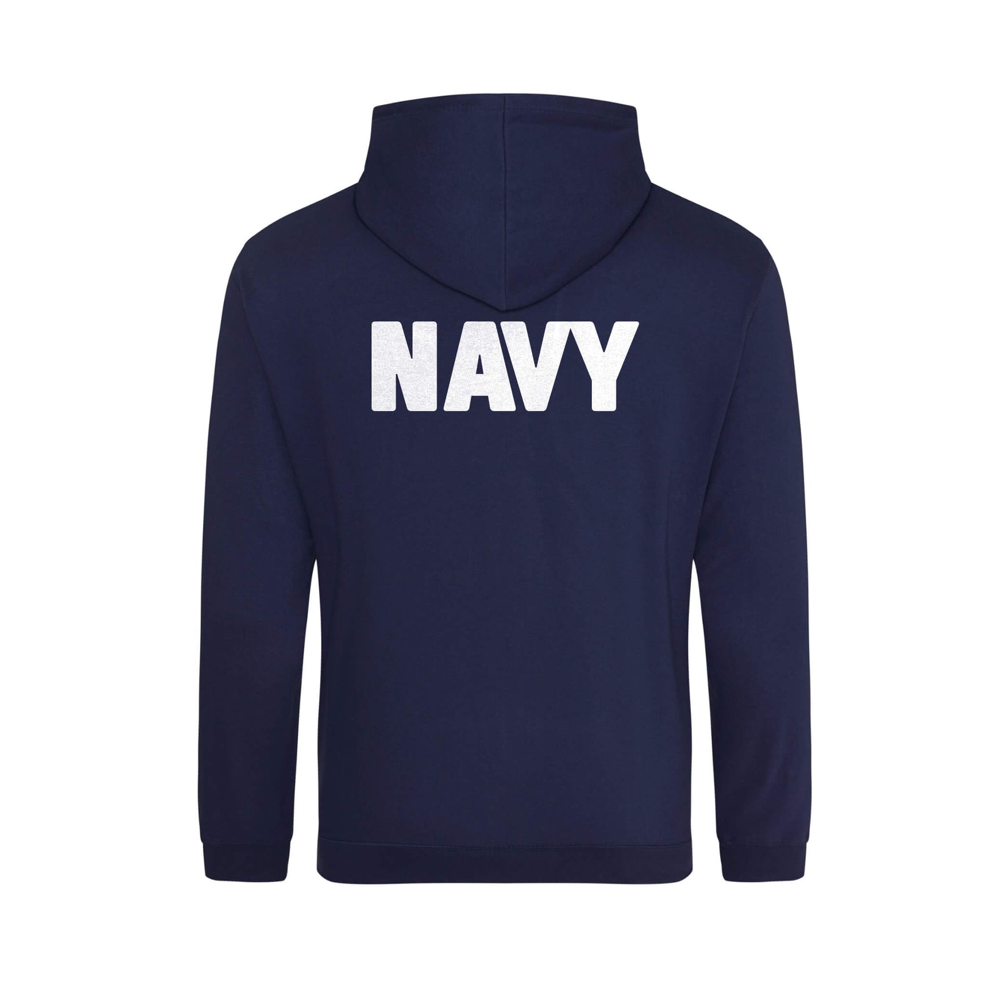 Navy Hoodie - Navy - Back - Poppyscotland