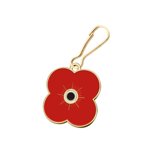 Poppy zip pull - Poppyscotland