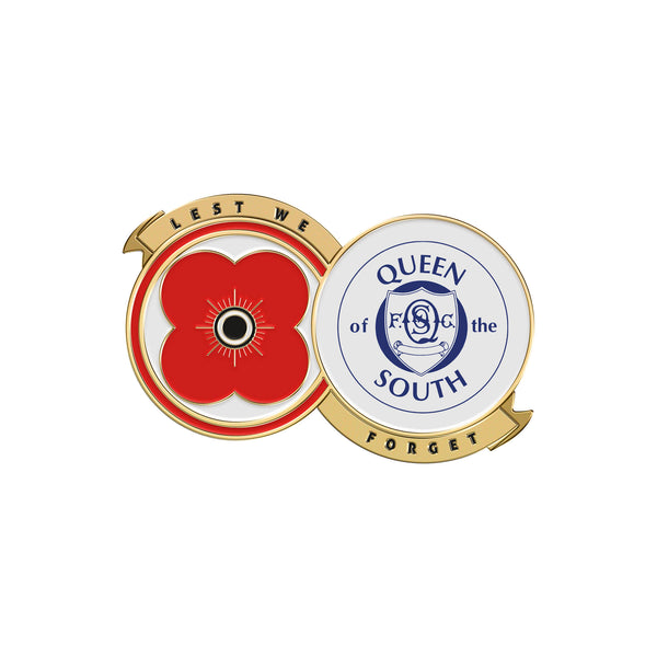 Queen of the South F.C. Pin Badge F23AA | Poppyscotland
