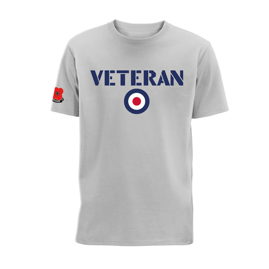 RAF Veteran T-Shirt - Zinc - Poppyscotland