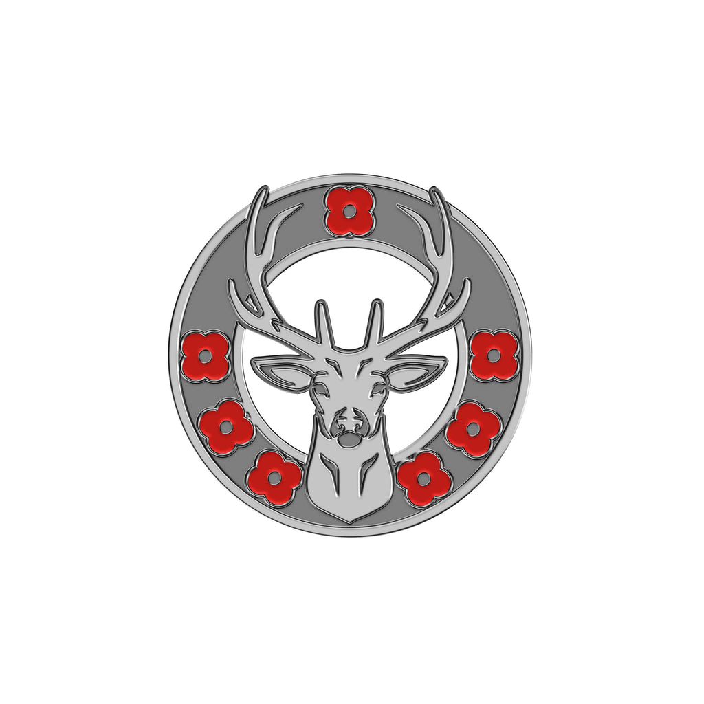 Silver Stag Pin Badge 23G | Poppyscotland