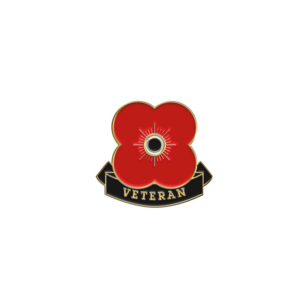 Veteran Poppy Pin Badge 23W | Poppyscotland