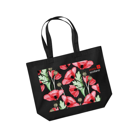 Wild Poppies Organic Cotton Shopper | Poppyscotland
