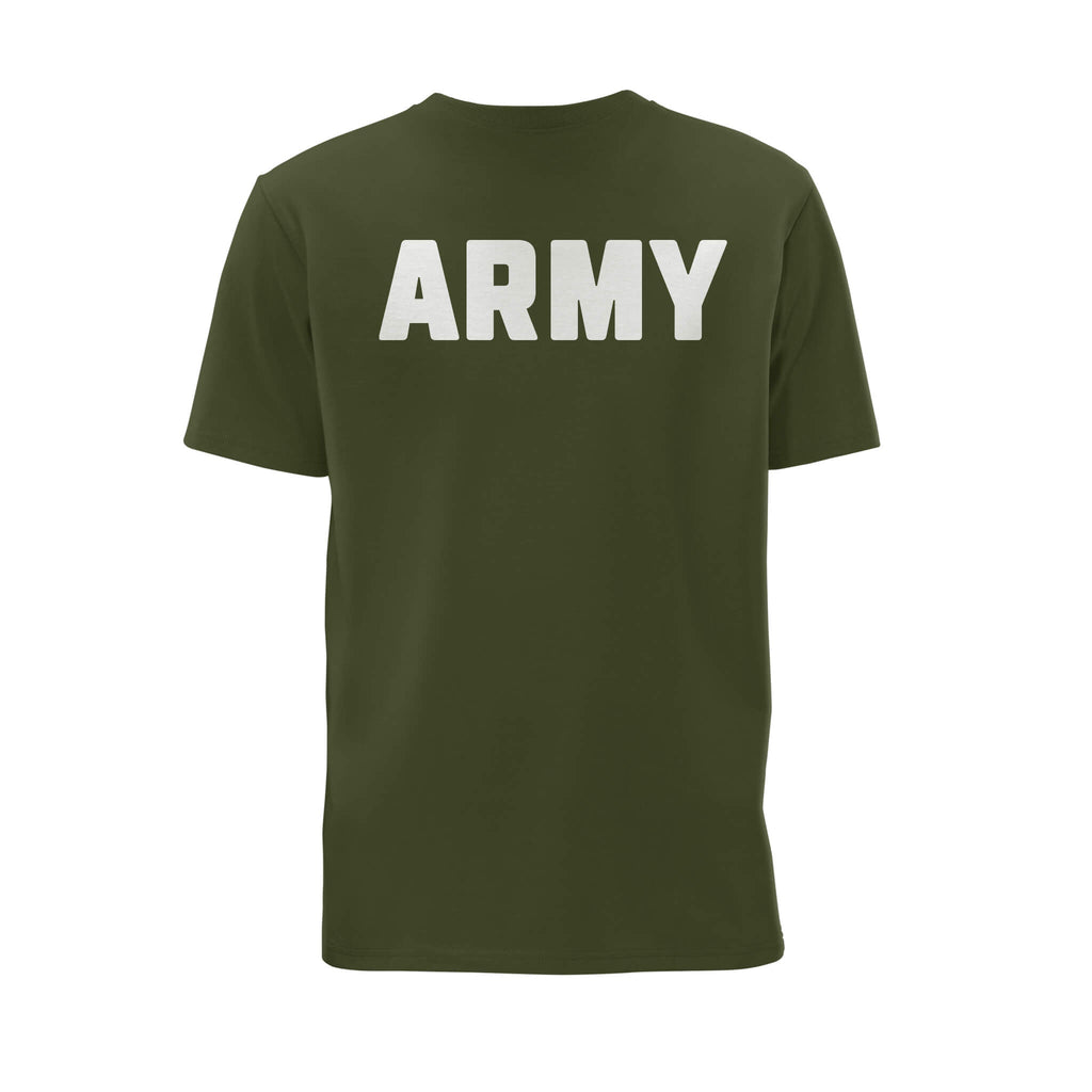 Army T-Shirt | Military Green | Back | Poppyscotland