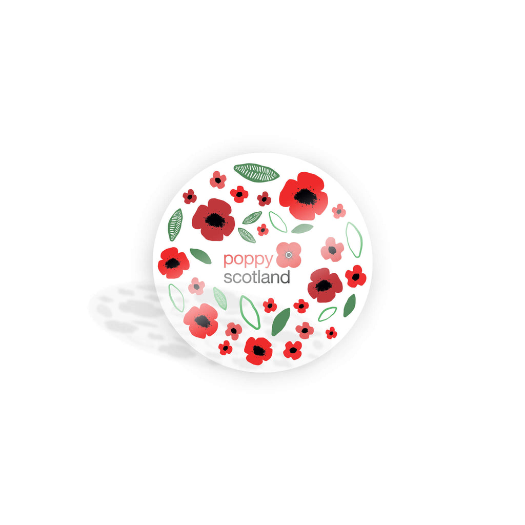 Car Sticker Bloom Print Poppyscotland