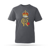 Poppyscotland King Charles III Coronation T-Shirt - Grey
