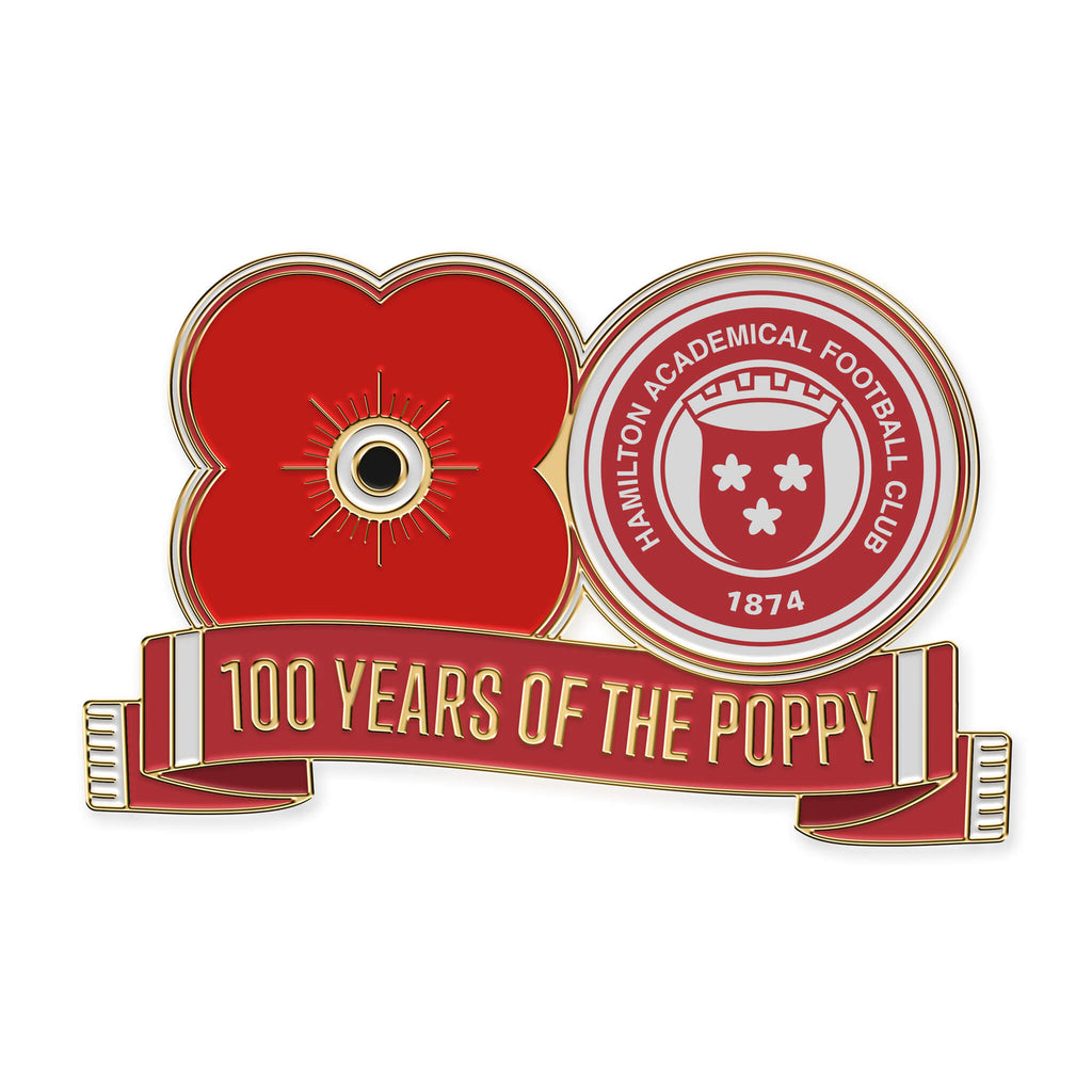 Pin Badge Hamilton F.C. F5 Poppyscotland
