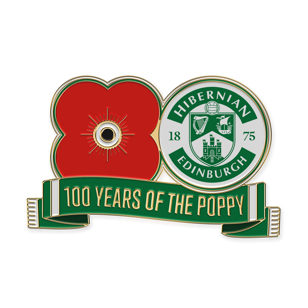 Pin Badge Hibernian F.C. F7 Poppyscotland