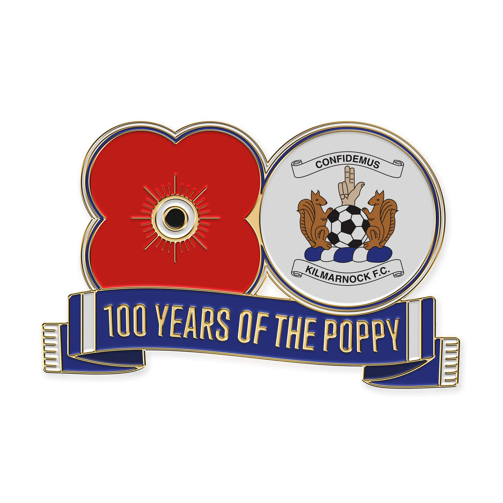 Pin Badge Kilmarnock F.C.F9 Poppyscotland