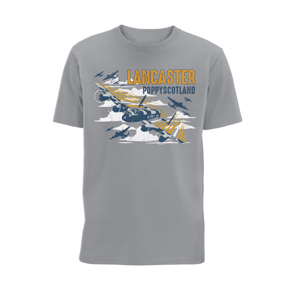 Lancaster T-Shirt | Heather Grey | Poppyscotland