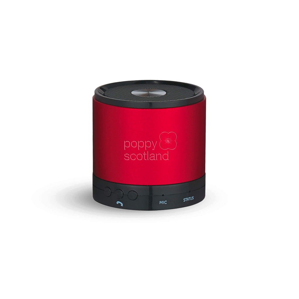 Mini Bluetooth Speaker | Red | Poppyscotland