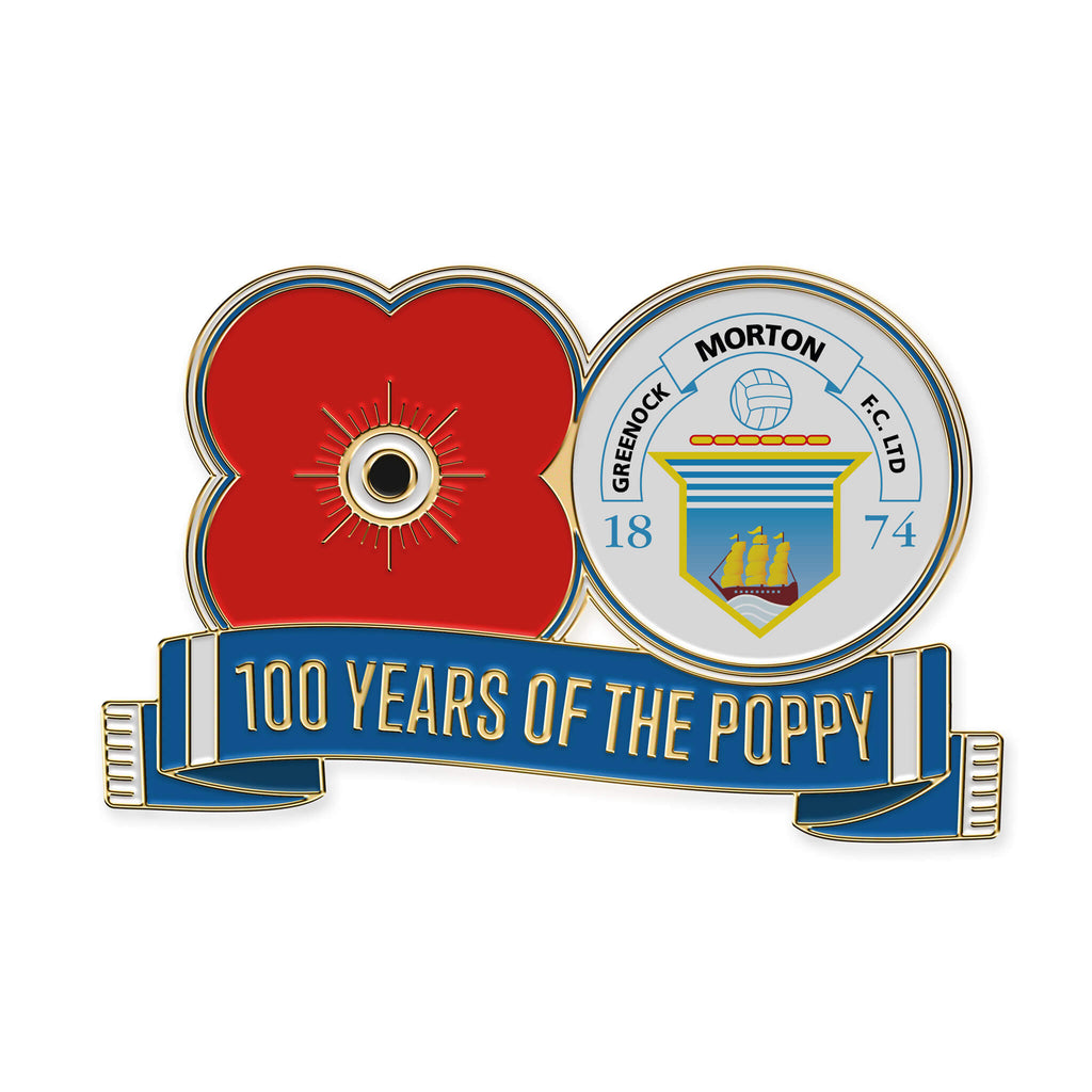 Pin Badge Greenock Morton F.C. F11 Poppyscotland