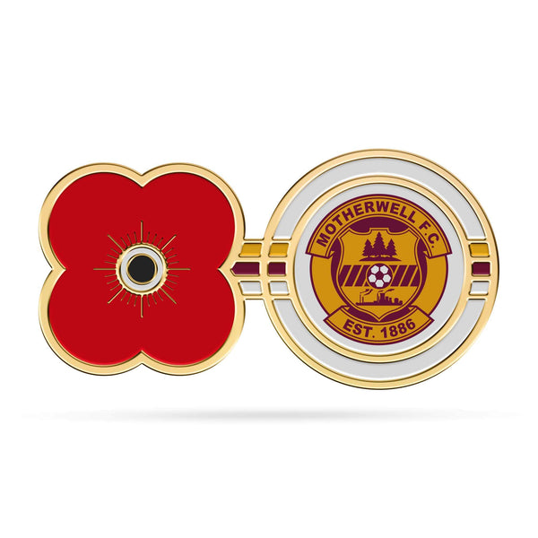 Motherwell FC Poppy Pin Badge - Poppyscotland