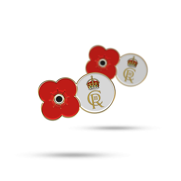Poppyscotland Poppy & Insignia Coronation Pin Badge