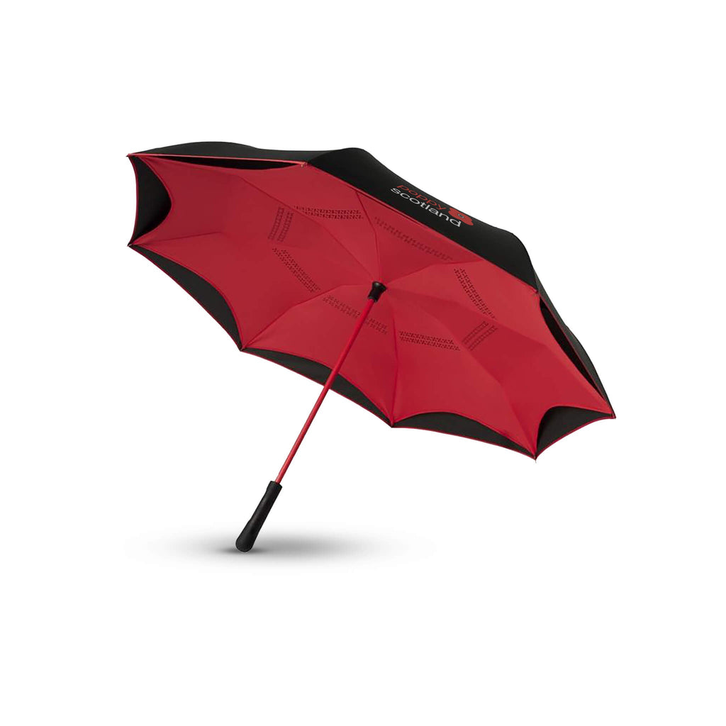 Poppy Umbrella | Reverse Folding | Black/Red | Poppyscotland