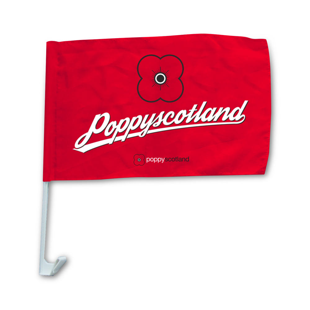 Poppyscotland Car Flag