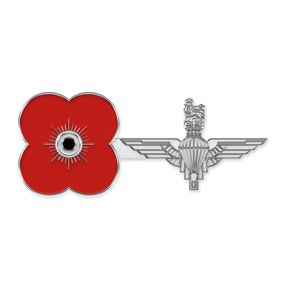 poppyscotland parachute regiment pin badge r10