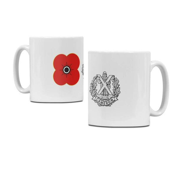popyscotland queens own cameron highlanders regimental mug R09