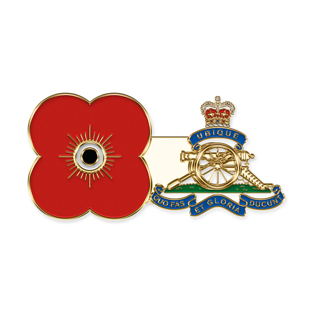 poppyscotland royal artillery pin badge