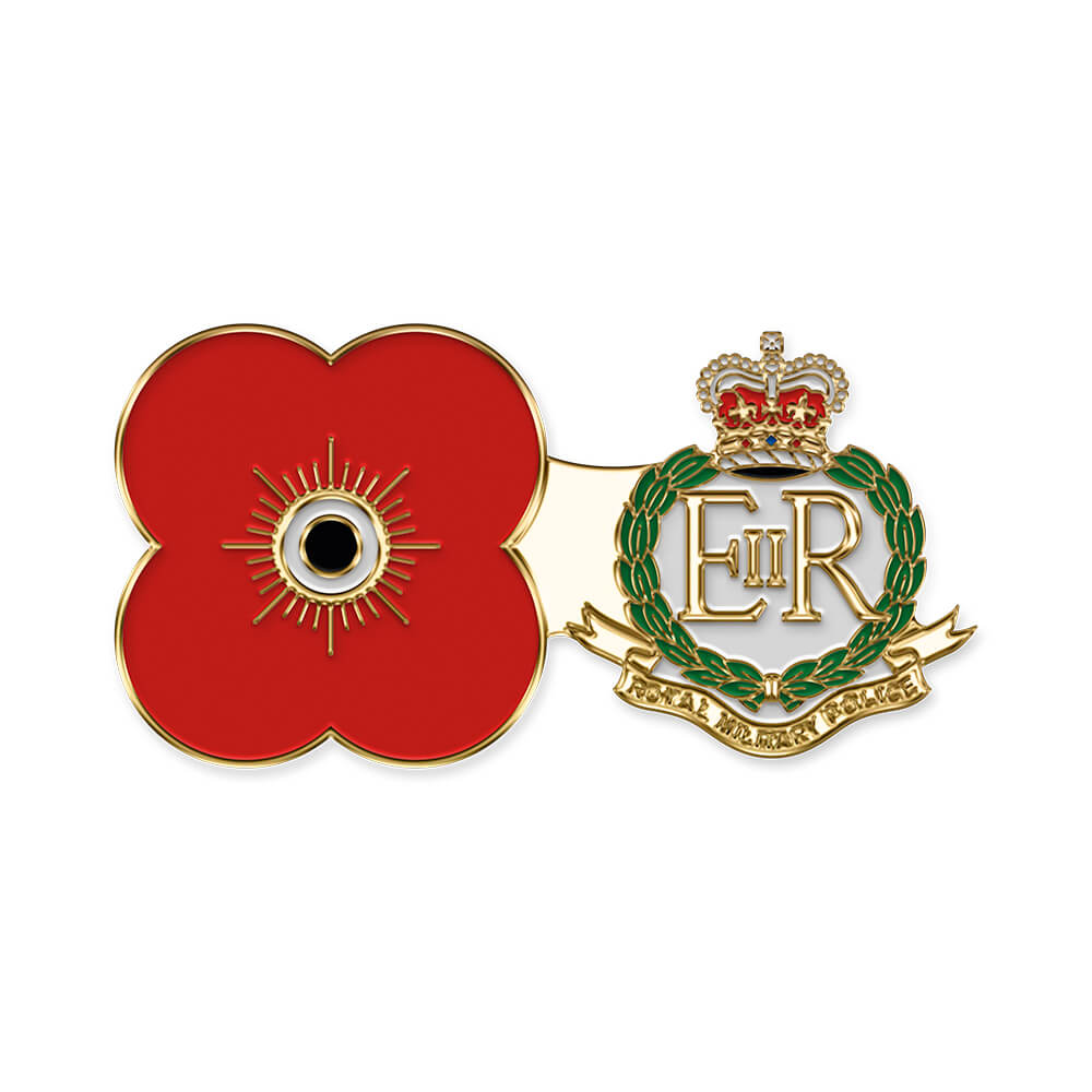 poppyscotland royal military police pin badge r11