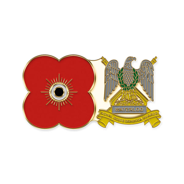 poppyscotland royal scots dragoon guards pin badge 06