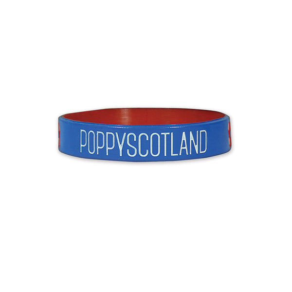 Poppyscotland Saltire Blue Wristband
