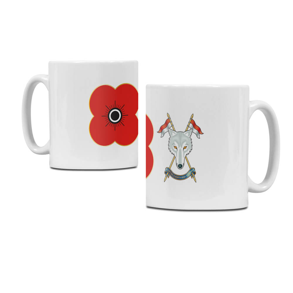 poppyscotland scottish & northern irish yeomanry regimental mug R21 