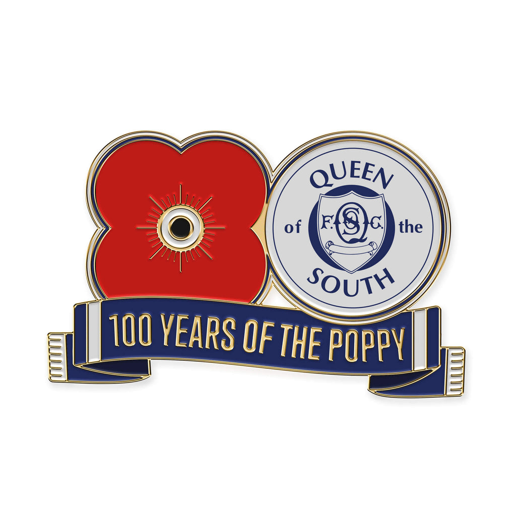 Pin Badge Queen Of The South F.C. F14 Poppyscotland