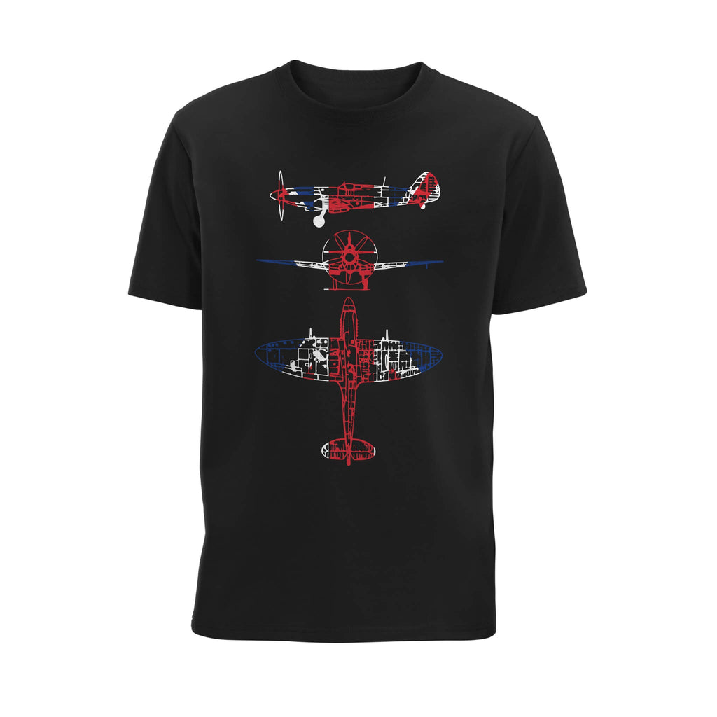 Spitfire T-Shirt | Black | Poppyscotland