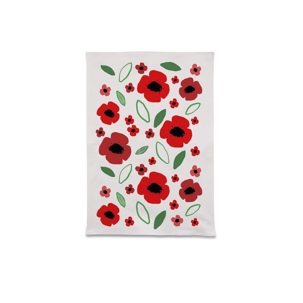 Tea Towel Bloom Print Poppyscotland