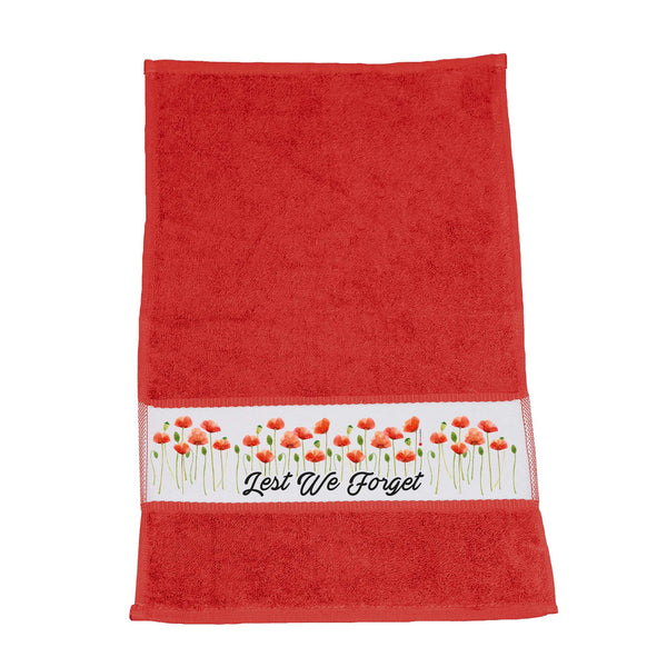 Wild Poppies Hand Towel - Poppyscotland