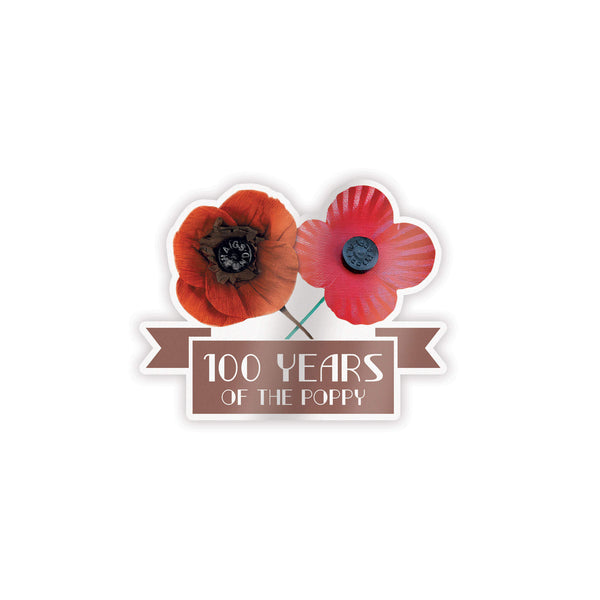 Car Window Sticker 100 Years Of The Poppy Poppyscotland